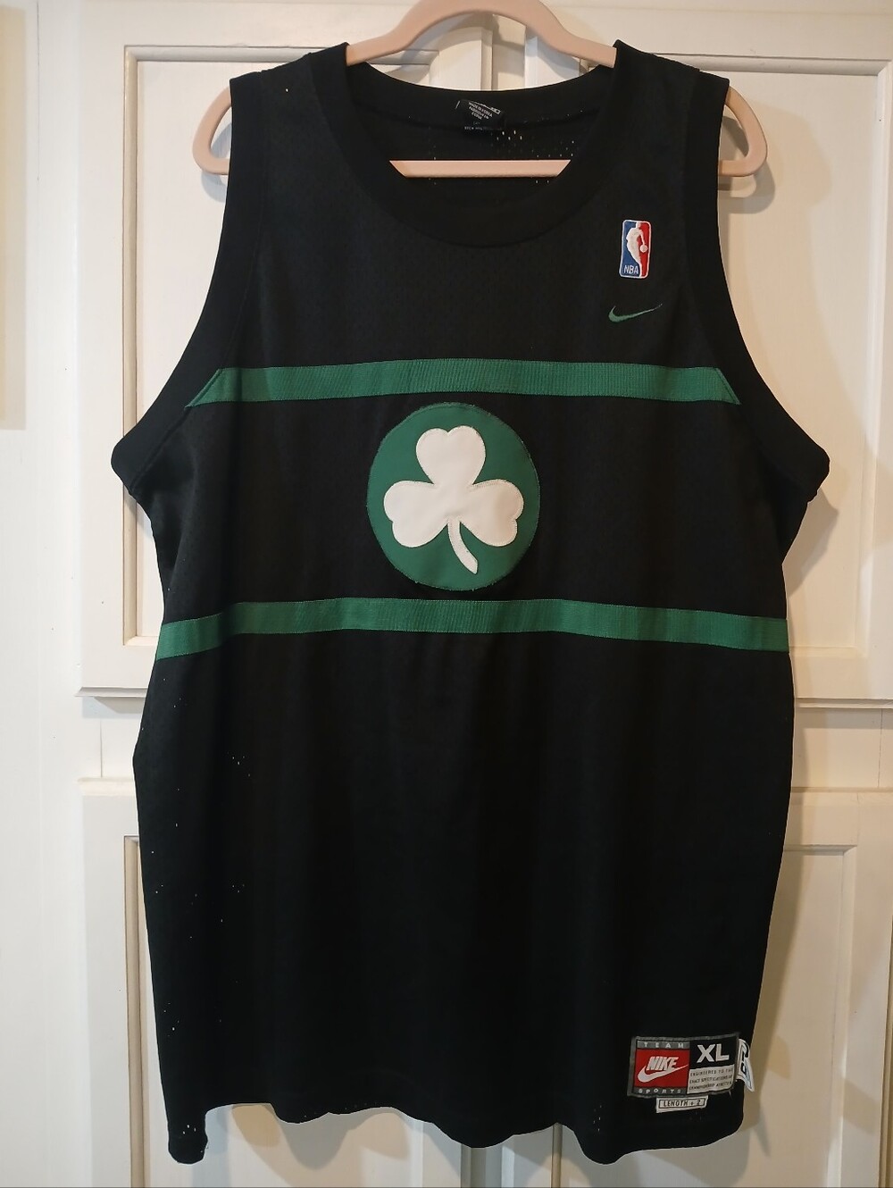 Vintage Nike Rewind 1925 Boston Celtics Paul Pierce #34 Sewn Jersey XL Black
